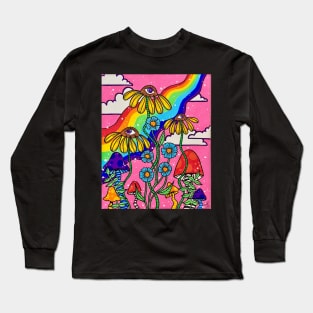 Psychedelic Flora Long Sleeve T-Shirt